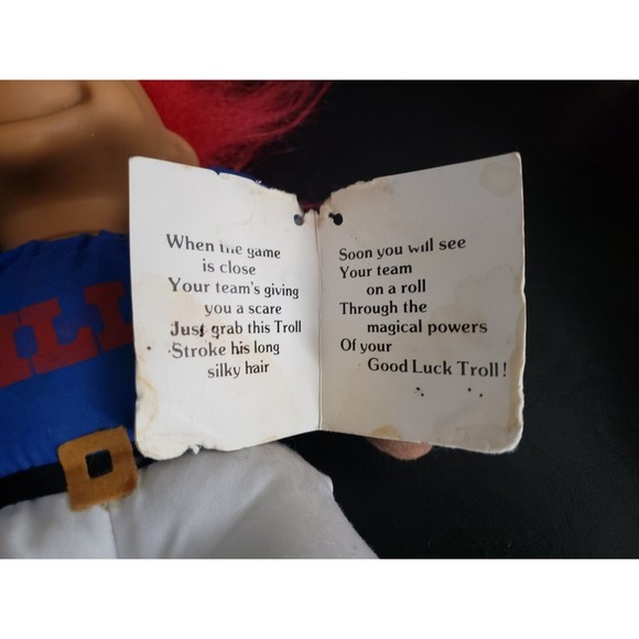 Large NFL Buffalo Bills Russ 1991 Good Luck Troll doll - Picture 6 of 7